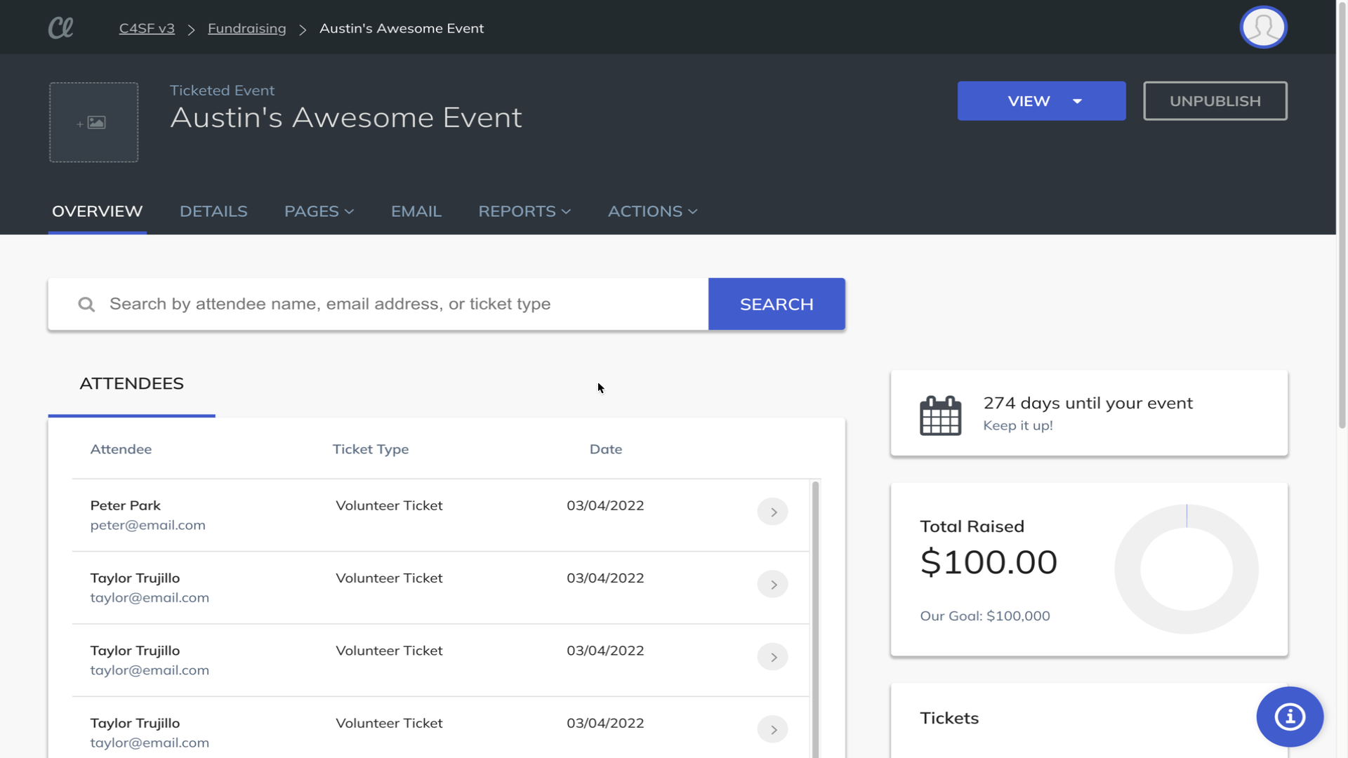 How to Change Attendee Names in a Ticketed Event